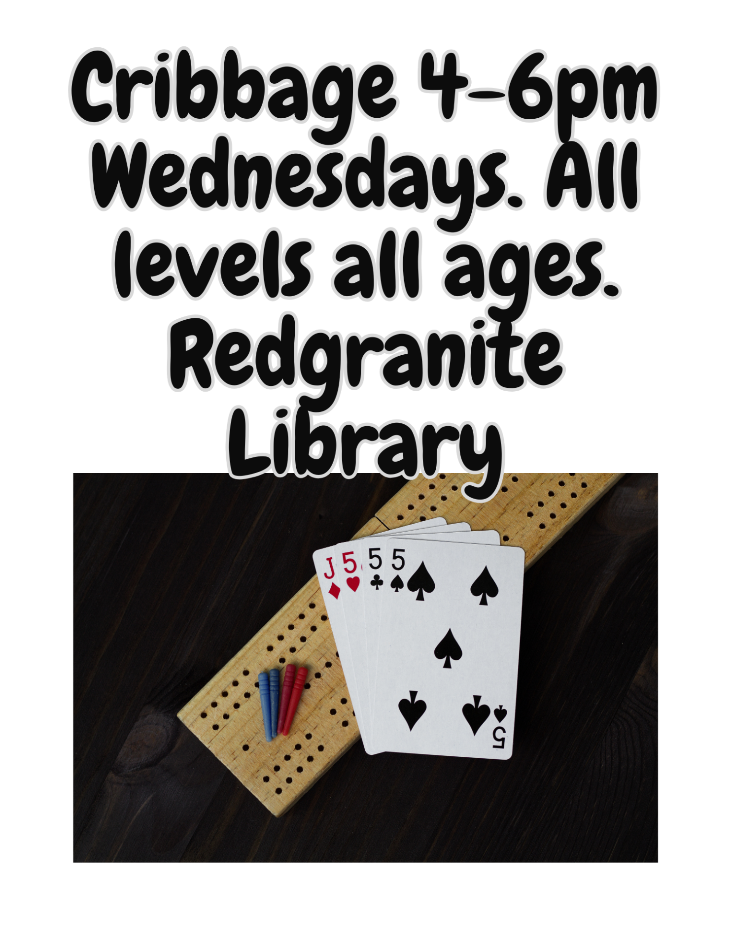Cribbage Wednesdays 4-6pm