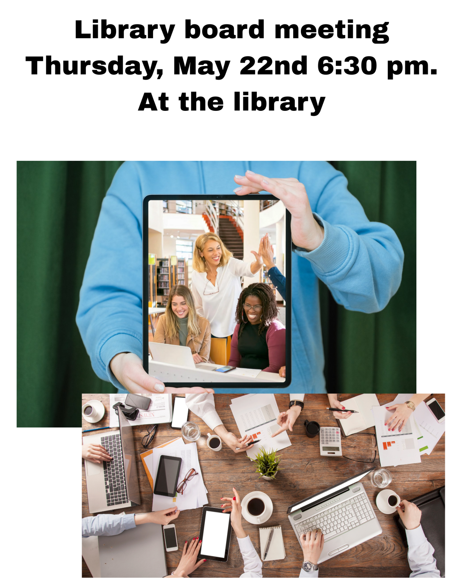 Library board meeting