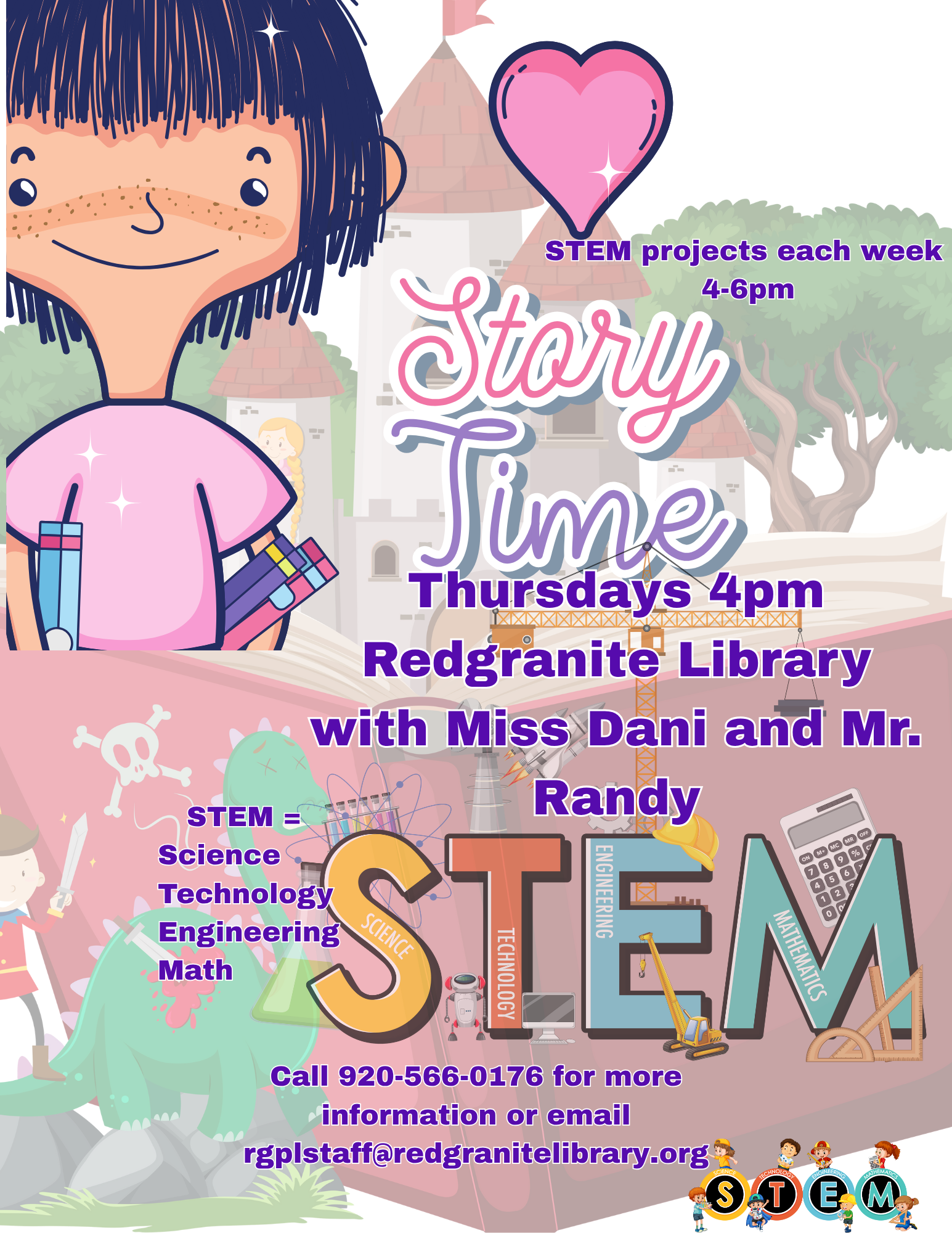Story time with STEM 4-6pm Thursdays