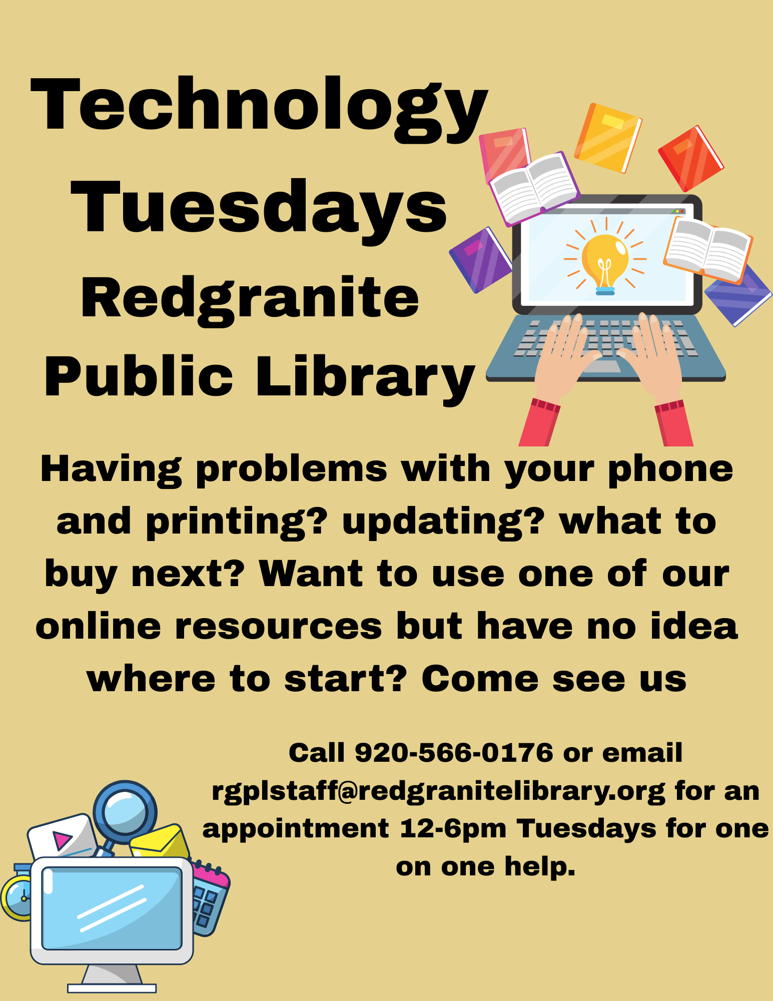 Technology Tuesdays 12-6pm