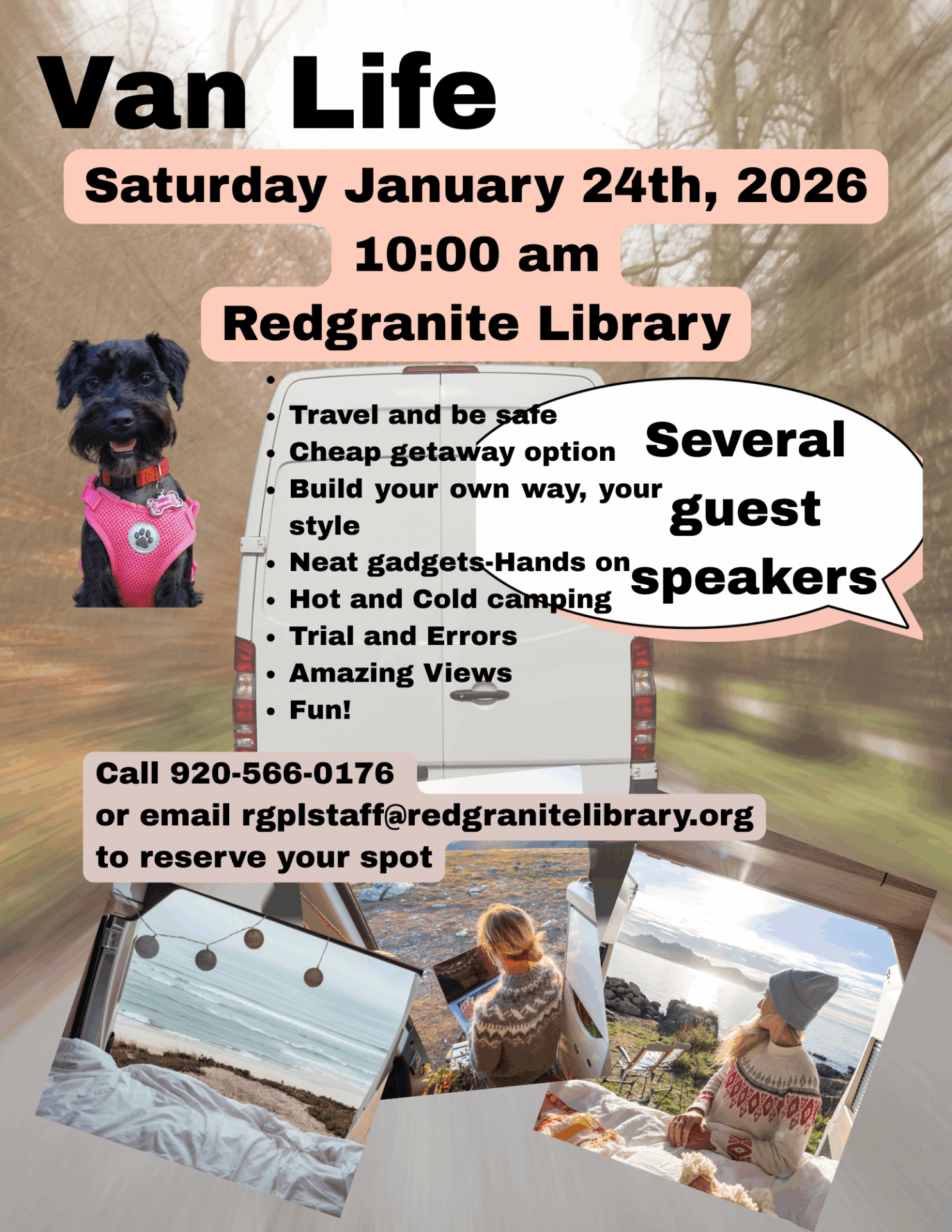 Van life January 24th 10:00 am