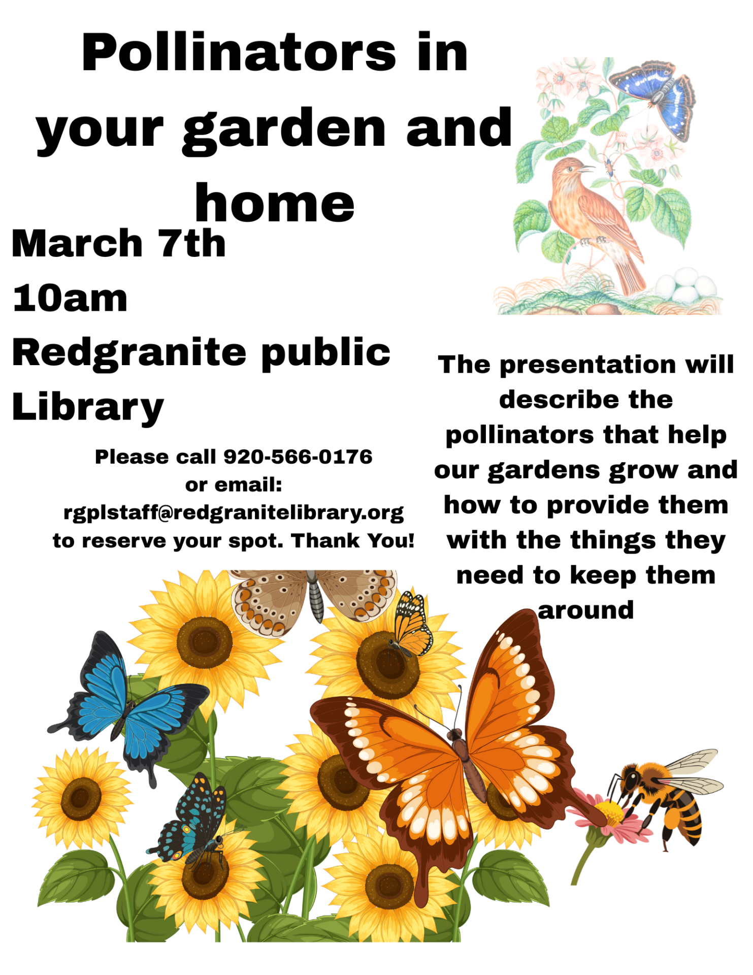 Invite and keep your garden pollinators